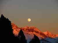 South Hutchinson: mountains, full moon, full moon over south tyrol mountains